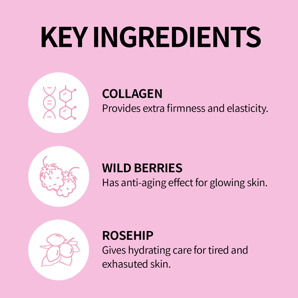 [XYCOS ] Pink Collagen Toner 120ml   【EVE VEGAN】