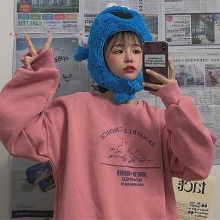 Sweater Ulzzang Hồng ( Ảnh thật ở cuối )