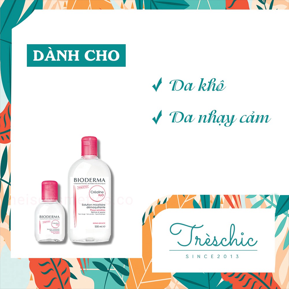 Nước tẩy trang Bioderma H2O hồng dành cho da nhạy cảm | BigBuy360 - bigbuy360.vn