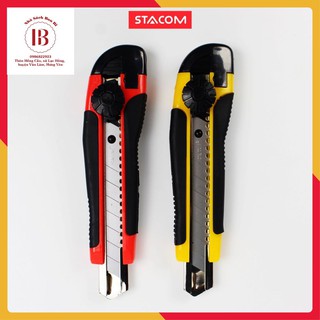 Dao rọc giấy cỡ lớn có khóa cài stacom e106