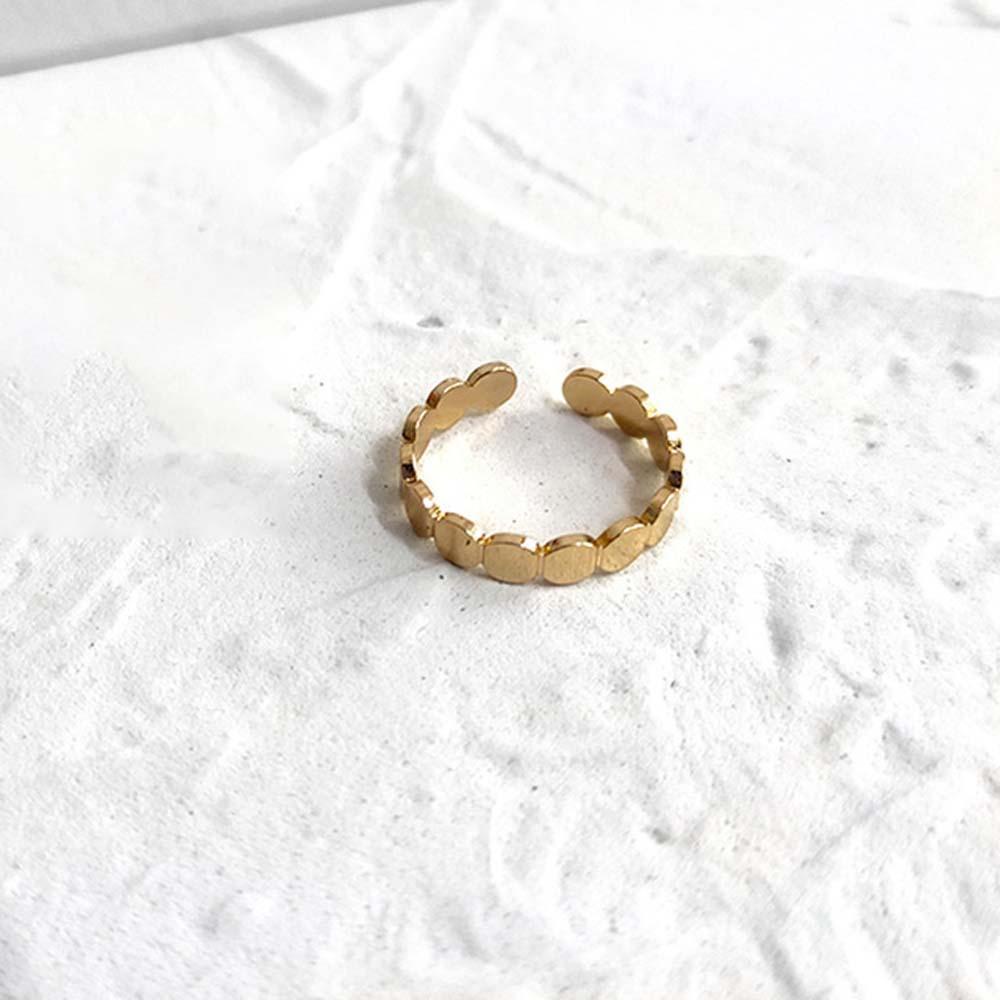 Nhẫn Hở Họa Tiết Hình Học Thời Trang Hàn Quốc Có Thể Điều Chỉnh