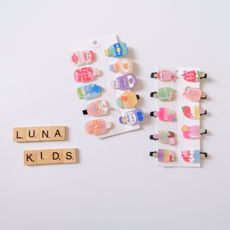 Kẹp tóc cho bé KT05 - LunaKids [Ảnh thật]