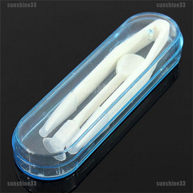 Bộ dụng cụ nhựa hỗ trợ đeo kính áp tròng nhỏ gọn tiện dụng 7 x 1.9 x 1.0cm vệ sinh an toàn