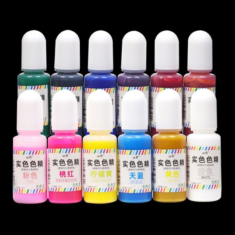 Thuốc nhuộm 10ml 12 màu tùy chọn an toàn