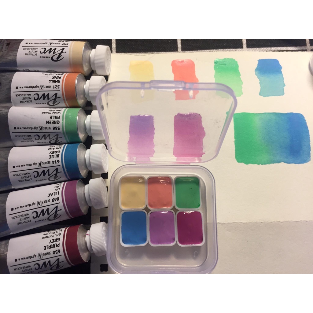 Màu Nước Shinhan Pastel pocket 6 màu