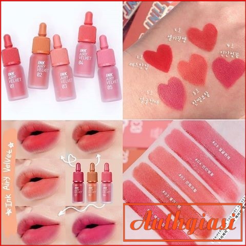 Son Kem Lì Peripera Ink Airy Velvet Tint 2019 4g Cực Kì Nhẹ Môi | BigBuy360 - bigbuy360.vn