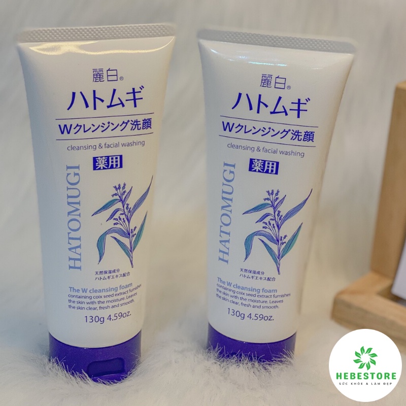 Sữa rửa mặt Hatomugi Naturie hạt ý dĩ Nhật Bản 130g/ 170g dưỡng trắng sáng da | BigBuy360 - bigbuy360.vn