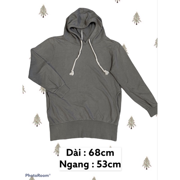 ÁO HOODIE TRƠN 2HAND ( số đo trên ảnh )