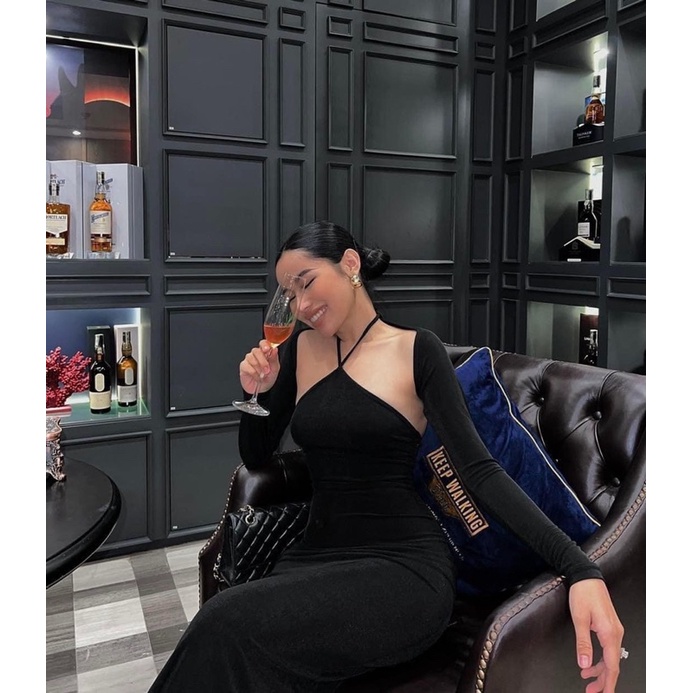 KHOSIBOHOME-Sét Đầm yếm tách áo khoát