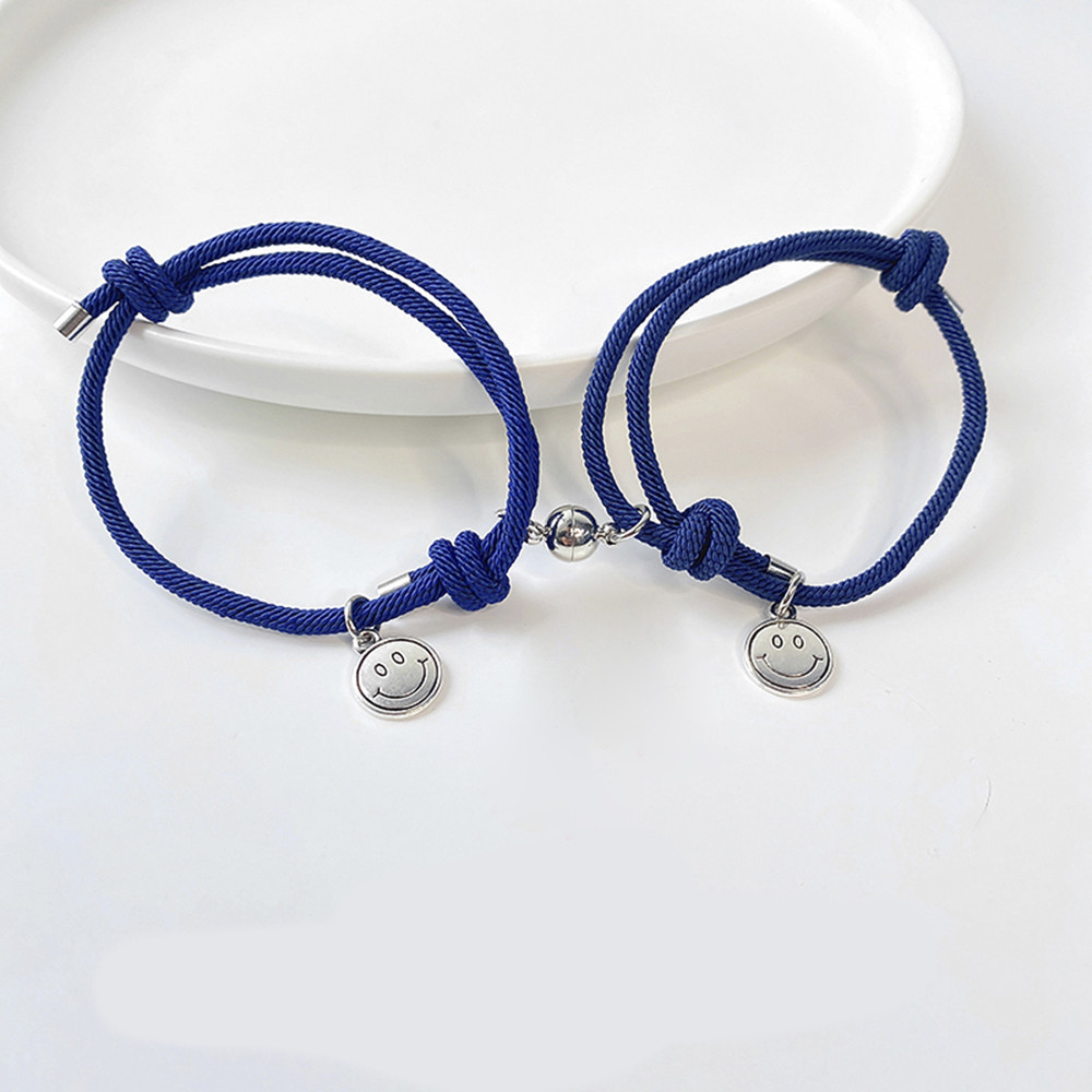 1 Cặp Vòng Tay Hình Mặt Cười Cho Nam Và Nữ