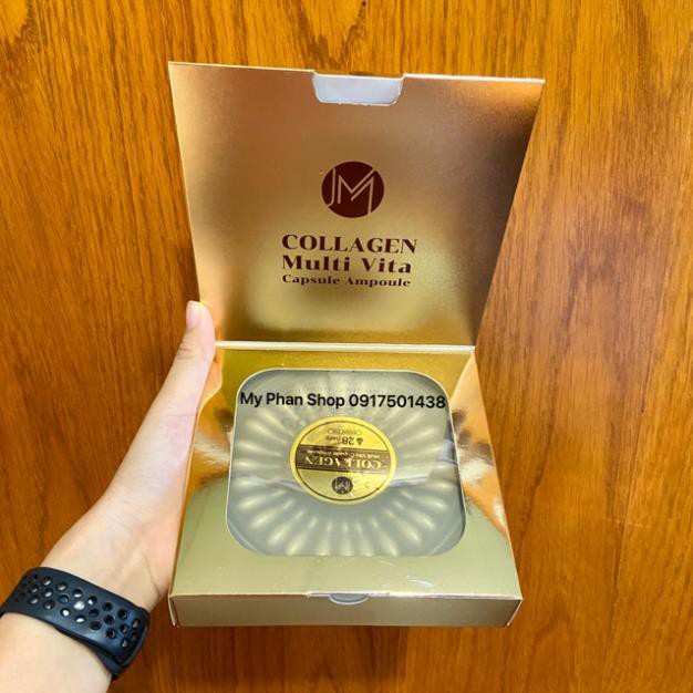 Viên Collagen tươi dưỡng da JM Collagen Multi Vita Capsule Ampoule 28 Days Whitening Care