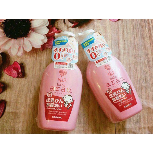 NƯỚC RỬA BÌNH ARAU NHẬT CHAI 500ML/TÚI 450ML