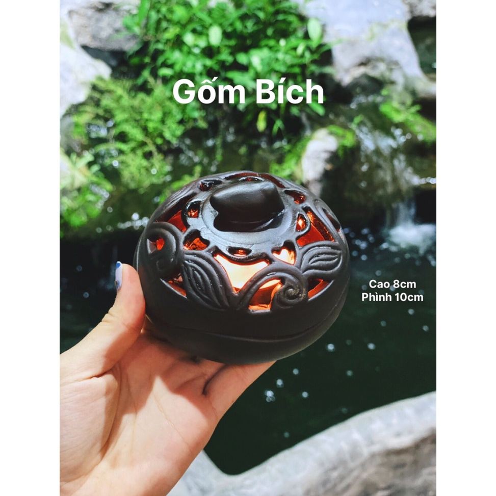 Lư Gốm Xông Đốt Trầm Đốt Nến Nhiều Mẫu Gốm Sứ Bát Tràng - Gốm Bích