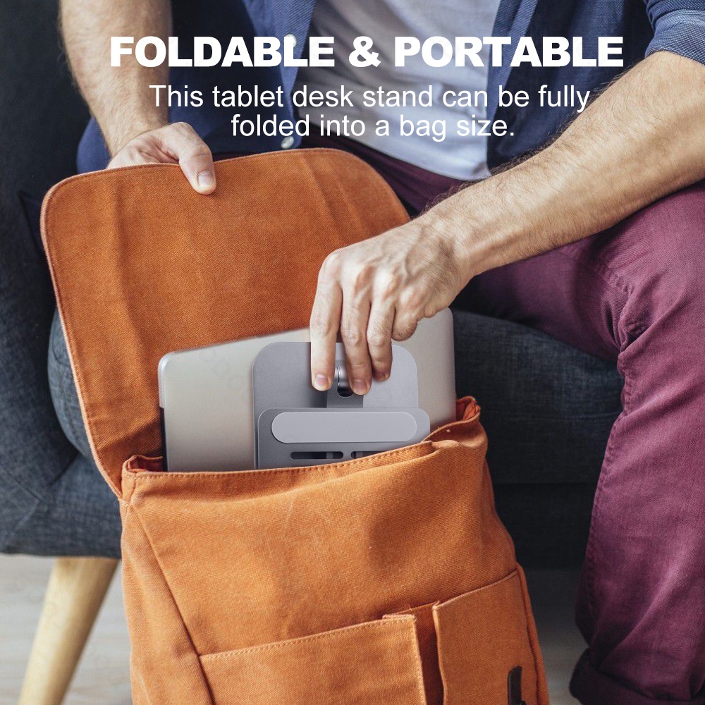 GOOJODOQ Giá Đỡ Máy Tính Bảng Gojodoq Cho Pad 360° Giá Đỡ MáY TíNh BảNg BằNg Kim LoạI TiệN DụNg Và BềN