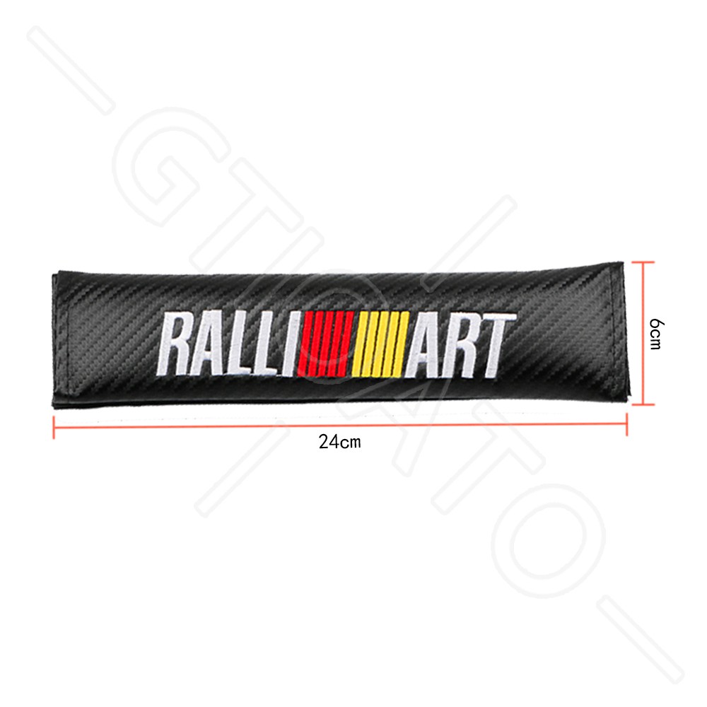 GTIOATO Cho Ralliart DâY Đai An ToàN Ô Tô Sợi Carbon BọC DâY An ToàN Xe HơI ChốT CàI DâY An ToàN Xe Ô Tô Đệm Bọc Dây Đai An Toàn Xe Hơi Phụ KiệN Ô Tô Cho Mitsubishi L300 L200 Xpander Cross Outlander Attrage Xpander Lancer Space
