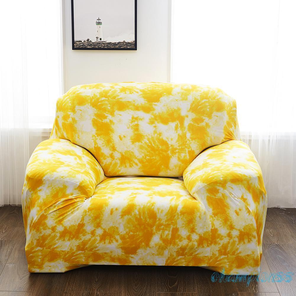 Vỏ Bọc Ghế Sofa Mỏng Co Giãn Màu Vàng Bảo Vệ Toàn Diện
