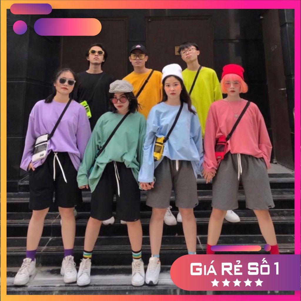 Áo dài tay trơn unisex siêu hot 2020
