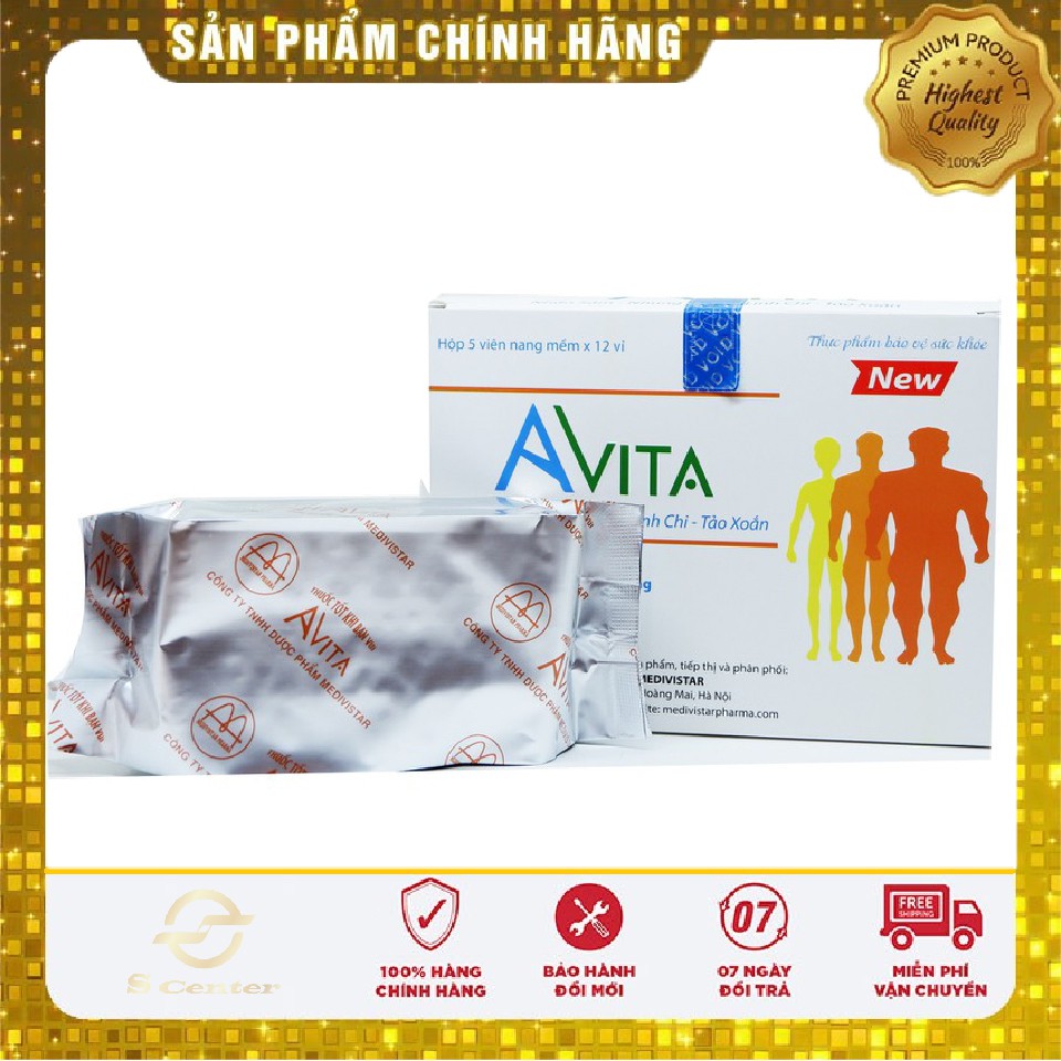 Viên vitamin tăng cân nam Avita - SCenter - Bổ sung vitamin tổng hợp dành riêng cho người gầy , chán ăn, mệt mỏi