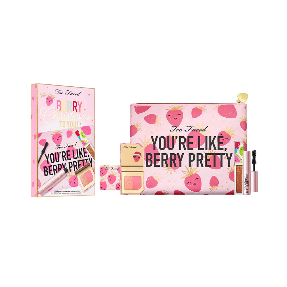 Too Faced - Set Trang Điểm 3 Món Too Faced Limited Edition Makeup Collection - Berry Christmas To You