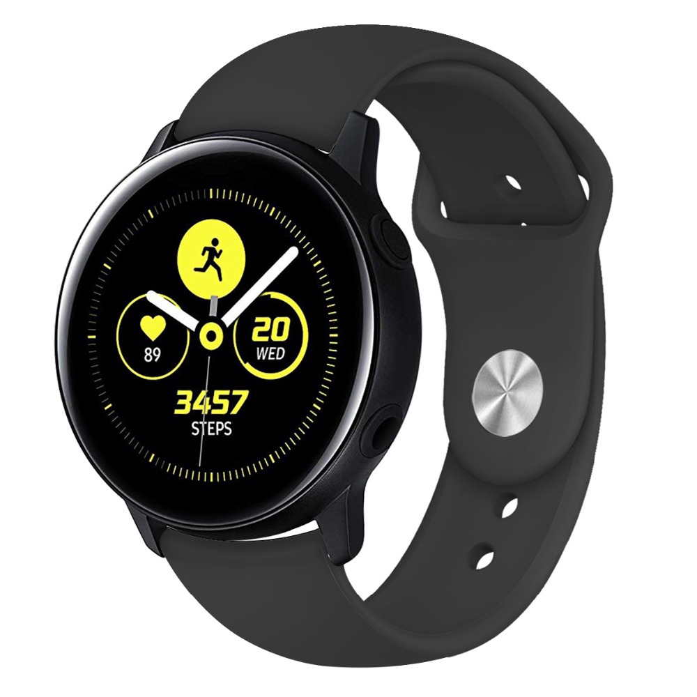 Dây đeo silicone thay thế cho đồng hồ thông minh Samsung Gear S2 S3 20mm 22mm Galaxy watch 42mm 46mm active