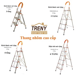 Thang nhôm ghế tay vịn chữ A bản to, thang nhôm, thang chữ A. Nhập khẩu chính hãng Đài Loan