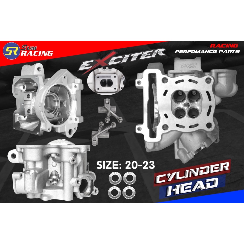 Đầu bò ex 135 150 19-22 20-23 22-25 24-27 Full bộ xupap xin bao Làm sẳn về lắp là lụm