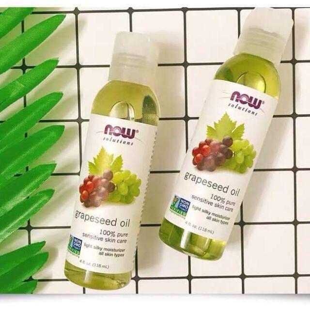 Tinh dầu hạt Nho Now Solutions Grapeseed Oid 118-473ml - Mỹ