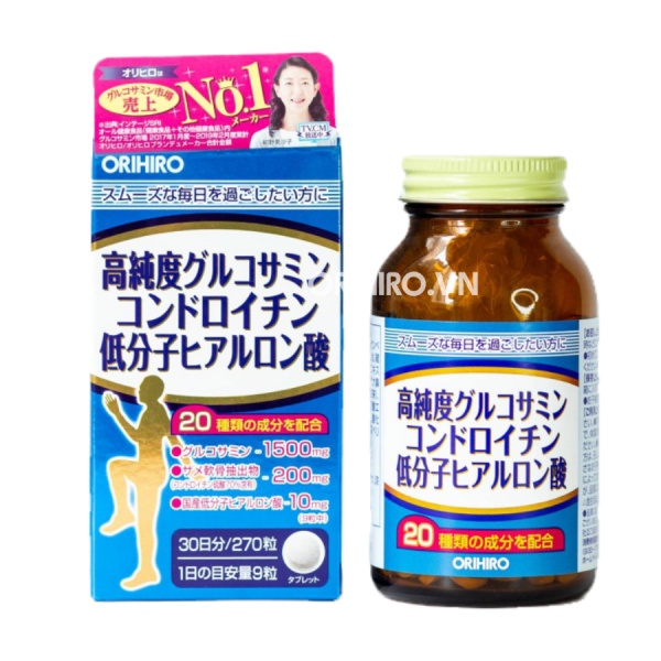 VIÊN UỐNG BỔ SUNG GLUCOSAMINE VÀ CHONDROITIN CHO XƯƠNG KHỚP ORIHIRO