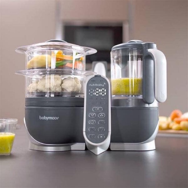MÁY XAY HẤP THỨC ĂN BABYMOOV NUTRIBABY 5 TRONG 1 CỦA PHÁP