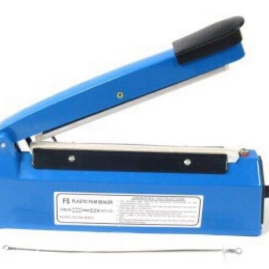 Máy hàn miệng túi nilon túi zip dập tay PFS 200 300 400 để bảo quản thực phẩm, bọc sản phẩm bán hàng, cắt màng co-kizota