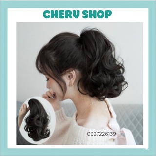 Tóc giả ngoặm xoăn ngắn ngang cổ cao cấp N036