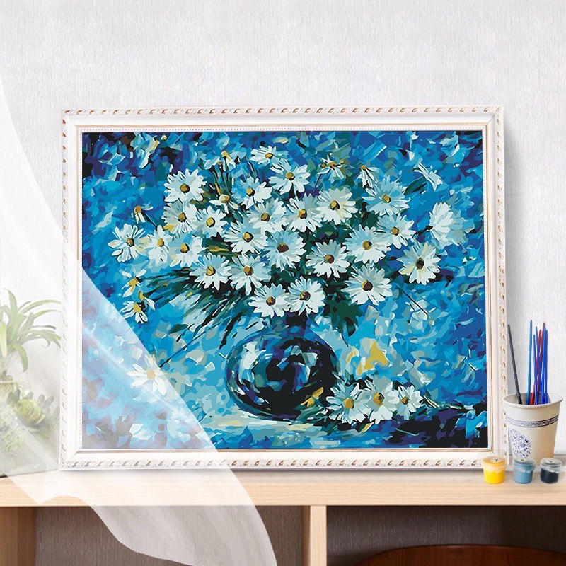 Tranh sơn dầu số hoá Hoa cỏ - Hàng order | BigBuy360 - bigbuy360.vn