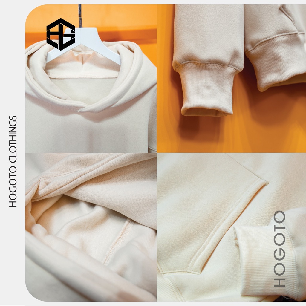 Áo nỉ Hoodie Drew tan chảy Hogoto shop , Áo hoodie nam nữ nỉ bông cotton