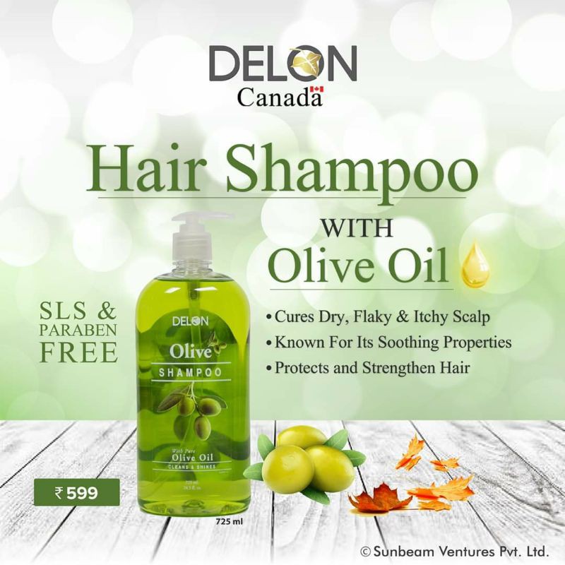 Dầu gội Delon tinh dầu Olive 725ml chính hãng - Canada