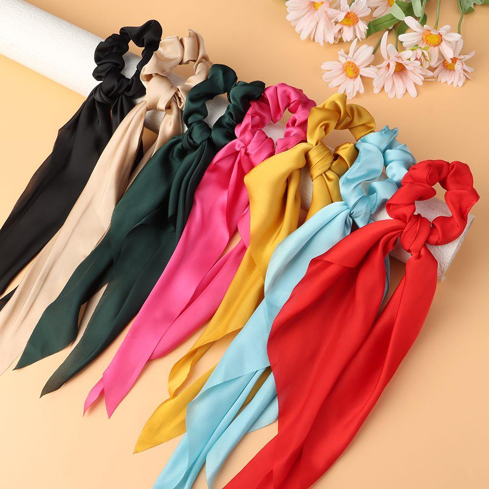 Dây Buộc Tóc Ruy Băng Dài Thắt Nơ Thời Trang