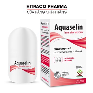 Aquaselin intensive women 20ml Lăn khử mùi không mùi cho nữ mồ hôi nách nhiều