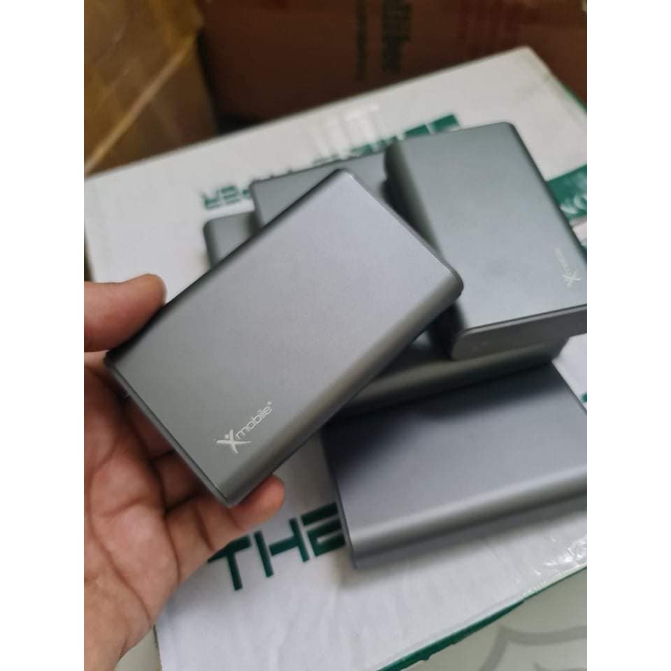 Pin sạc dự phòng 10.000 mAh Lightning Xmobile LJ JP90S Nhôm Xám