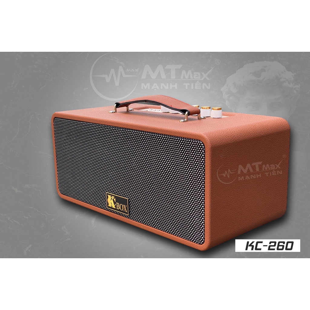 Loa Karaoke Di Động KCBOX KC260 âm thanh sống động thiết kế độc đáo, Tặng kèm micro kèm theo loa