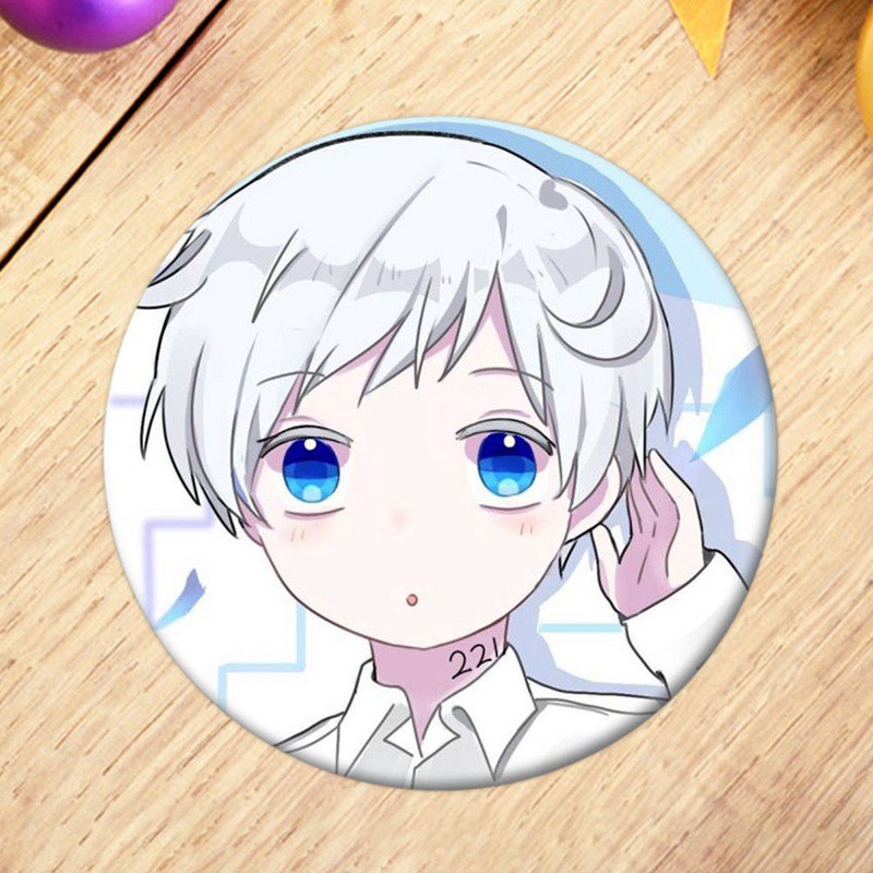 Huy Hiệu Cài Áo Họa Tiết Hoạt Hình Neverland Emma