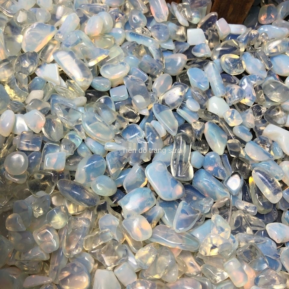 Đá opal tự nhiên nghiền đá thanh lọc tẩy dầu mỡ bể cá bằng đá cây cảnh cho Phật cho đồ trang trí Phong thủy Manzha