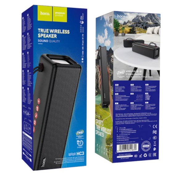 Loa Bluetooth đa năng Hoco HC3 Bounce BT V5.0 chống nước IPX4, kết nối 2 loa, CS 10W