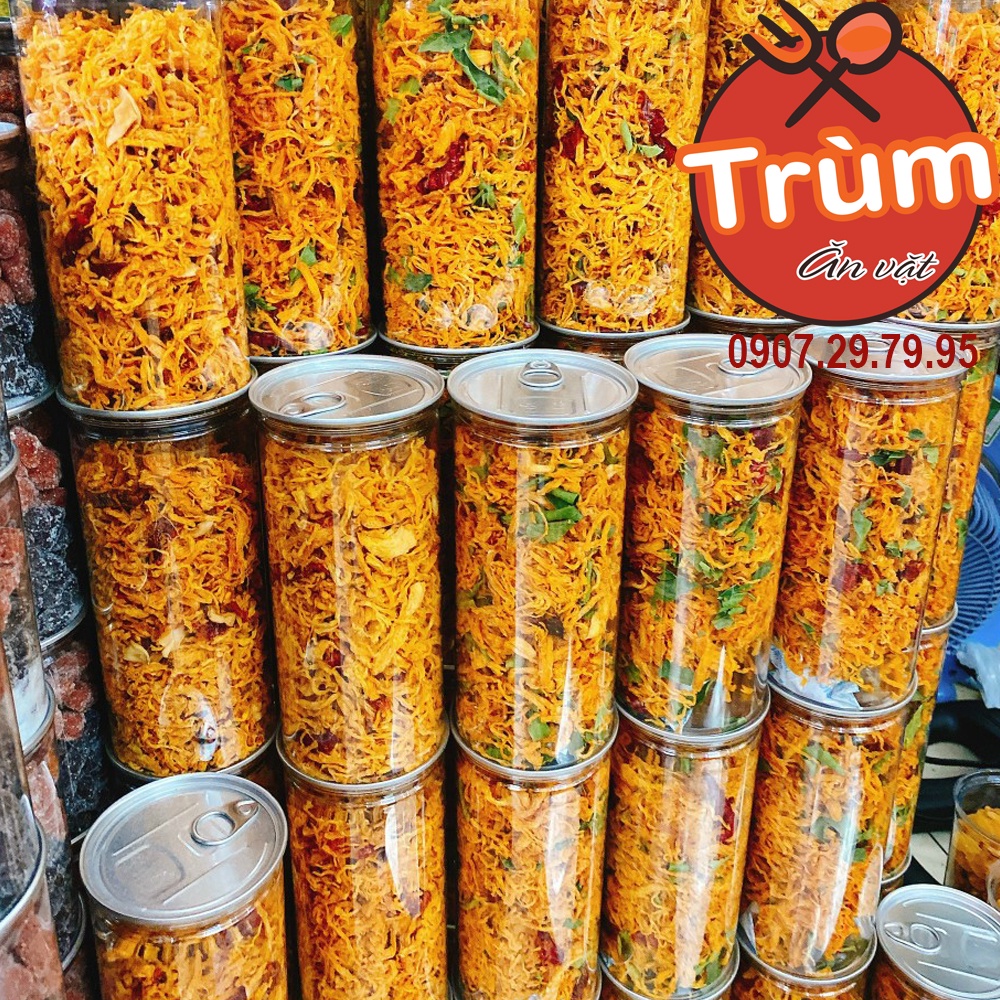 Khô gà lá chanh - bơ tỏi loại 1 đặc biệt, siêu ngon, cay cay, thơm nức, sợi to - Trùm Ăn Vặt