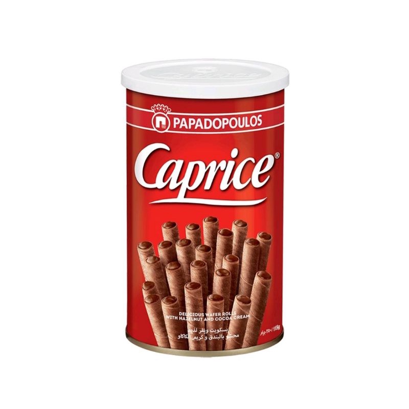 Bánh quế nhân kem ca cao và hạt phỉ Caprice Papadopoulos 250g