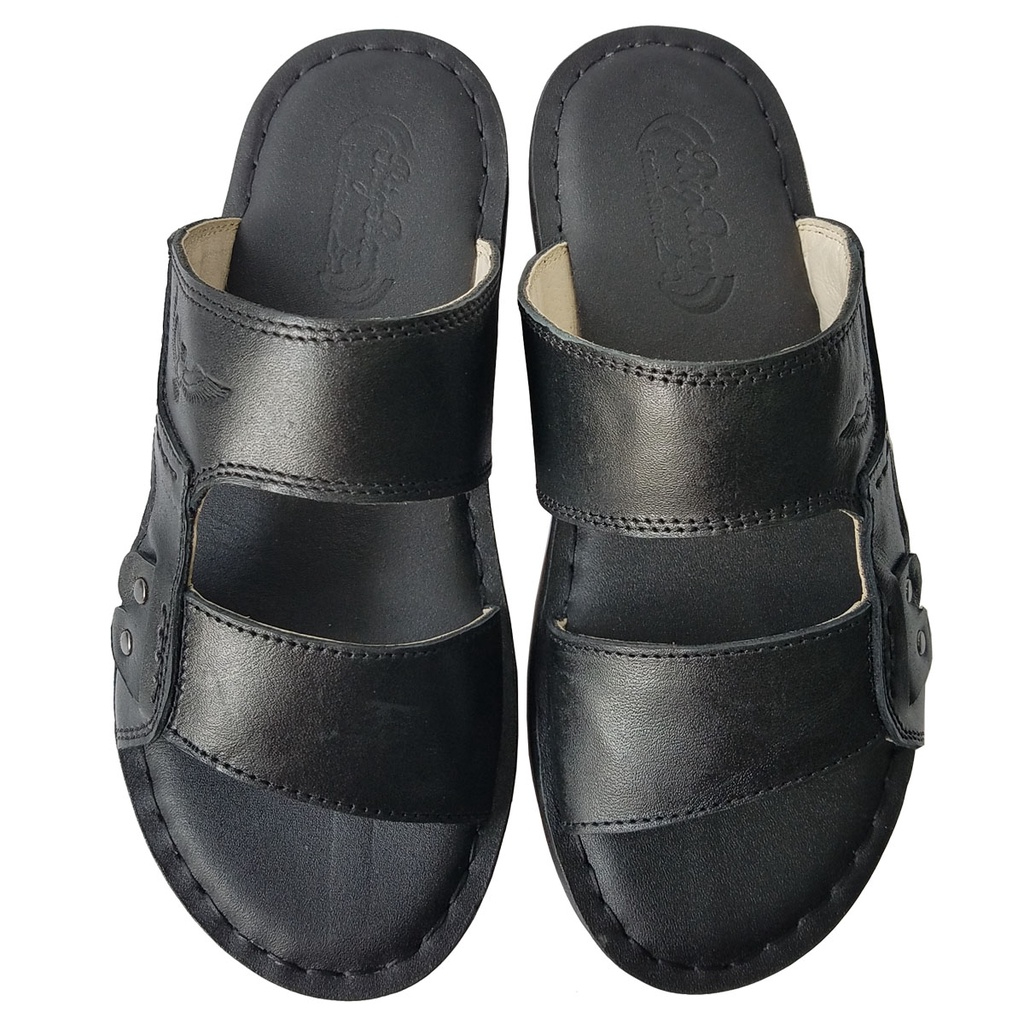 Dép Nam Quai Ngang Da Bò Thật BIGBEN Cao Cấp DN342