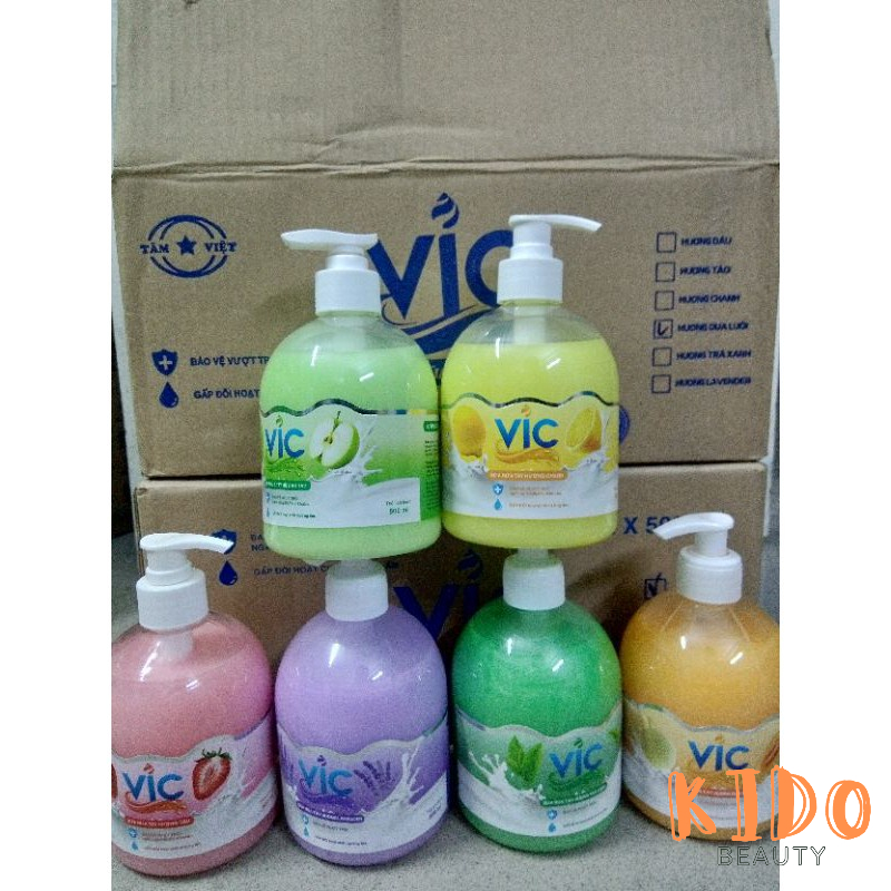 Sữa Rửa Tay VIC Dưỡng Ẩm Gấp Đôi  | Nước rửa tay 500ml