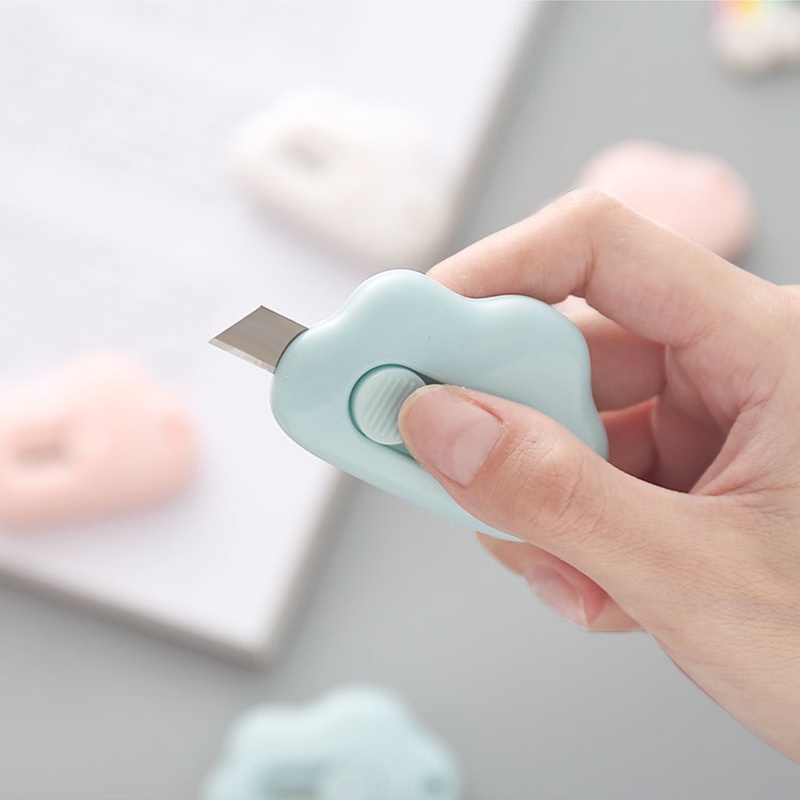 Dao rọc giấy OSSAYI kiểu dáng đám mây hoạt hình dễ thương tiện ích đơn giản