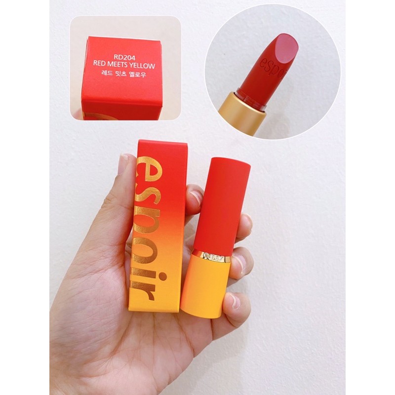 Son thỏi ESPOIR LIPSTICK NO WEAR GENTLE MATTE (#RD203, #RD204)