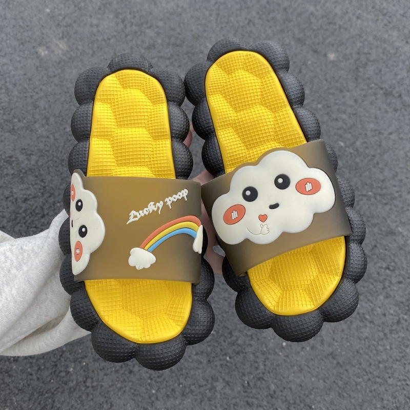 Dép Đi Trong Nhà Đế Dày Mùa Hè Mẫu Mới Phong Cách Đám Mây Stepping on Shit Cho Cặp Đôi Mang Trong Nhà Và Ngoài Trời