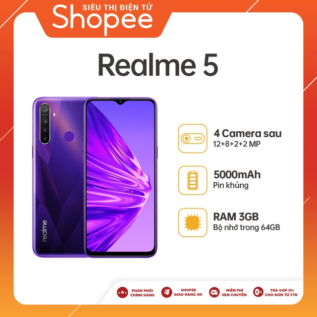Điện thoại Realme 5 3GB/64GB | BigBuy360 - bigbuy360.vn