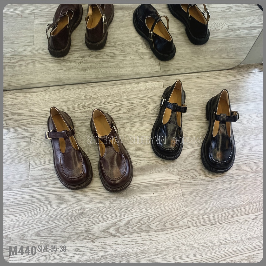 Giày búp bê nữ lolita cá tính 2 màu M440 SHOEBYMAI